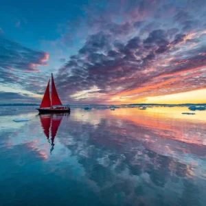 グリーンランドの火の空